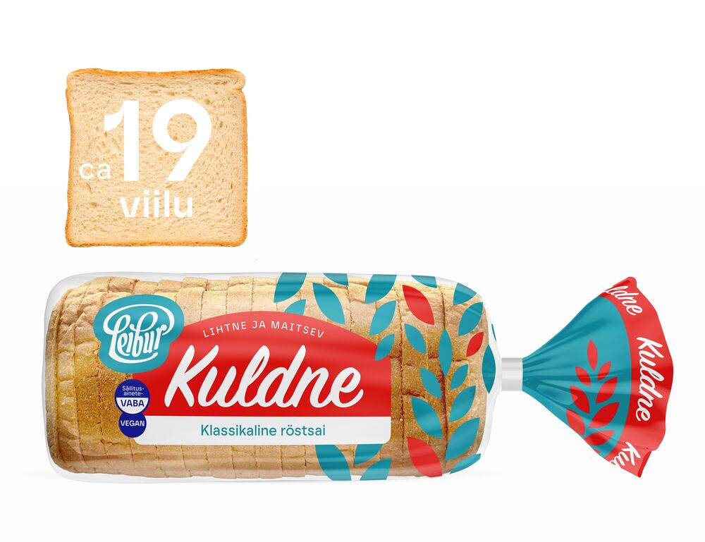 Leibur Kuldne klassikaline röstsai 500g_web