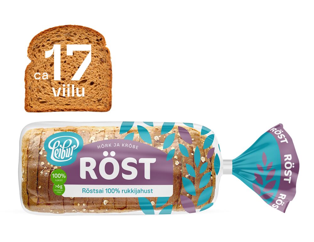Leibur Röst 100% rukkijahu röstsai_web
