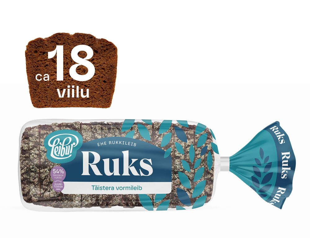 Leibur Ruks täistera vormileib 600g_web